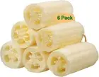 Natural Loofah Shower Sponge - Premium Exfoliating Luffa Bath Scrubbers for Remo