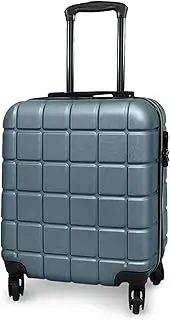 [AVIO] Atlas Cabin Suitcase - Lightweight Double-Wheel Luggage Bag w/Combi Lock, 3 Internal Pockets, Telescopic Handle w/ 3 Heights, Durable ABS Hard Shell RyanAir, EasyJet, British Airways, Mineral