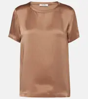 ['S Max Mara] 'S Max Mara Rebecca satin top UK 12 brown