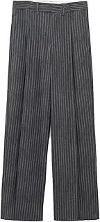 [Generic] Women's Vertical Striped Three Piece Pants Set Retro Suit Vest Jacket Commuting Office Women's Set
