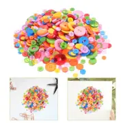 Button Material Bag Travel Baby Smooth Color Buttons Mixed Decorative for Craft