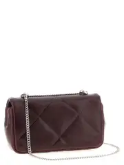 [Tory Burch] Tory Burch-Kira Diamond Clutch Bordeaux-Donna OS