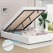ALFORDSON Bed Frame Platform Storage Gas Lift King Single