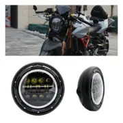 7 Inch 80W Motorcycle Headlamp with DRL Turn Signal+Led Headlight Housing Bucke