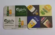 MALAYSIA Beer Mat Coaster CARLSBERG 2024 Sapporo Kronenbourg Somersby Conner's