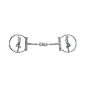 Showman Cowgirl Legacy Stainless Steel D-Ring Dogbone Snaffle Bit