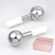 Face Ice Globes-Cold or Hot Skin Massagers Globe,Ice Globes-Unbreakable Stainless Steel, Ice Globes for Face-Tighten Skin and Reduce Puffiness
