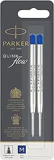 Parker Ballpoint Refill Blue Medium Blister (Pack of 2)