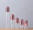 1ml 3ml 5ml 10ml Clear Glass Roll on Bottles Metal Roller Perfume Essential Oils