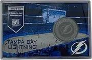 Highland Mint NHL Tampa Bay Lightning 4" x 6" Stadium Challenge Coin With Protector, One Size, Team Colors