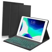 New iPad 10.2 8th 7th Generation 2019 Keyboard Case, 7 Colors Backlit Black