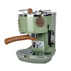 Making Espresso Vintage Semi-automatic Coffee Machine Milk Froth All-in-one