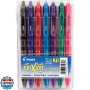 PILOT FriXion Clicker Erasable, Refillable and Retractable Gel Ink Pens, Fine