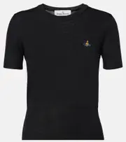 [Vivienne Westwood] Vivienne Westwood Bea wool and silk top AU 10 black