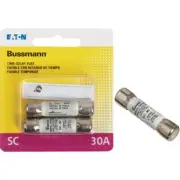 30 Amp Fuse Bussmann 30A Midget Cartridge Time Delay Fuse 2 Pack BP/SC-30