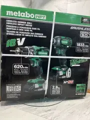 Metabo HPT 18V Hammer Drill & Impact Driver Kit KC 18DBFL2(C) NEW/FACTORY PKG