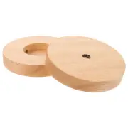 2pcs Table Lamp Bases LED Light Lamp Base Wood Lamp Holder Lamp Accessories