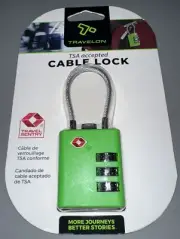 TSA Security 3 Digit Combination Travel Suitcase Luggage Lock Padlock GREEN NEW