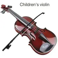 在飛比找樂天市場購物網優惠-兒童小提琴可拉響初學者學練琴可彈奏仿真樂器小提琴玩具模型(大