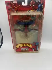 Toybiz Marvel Spider- Man Super Poseable With Sticky Web New