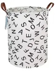 Laundry Basket Canvas Fabric Collapsible Organizer for Storage Bin Toy Bins Gift
