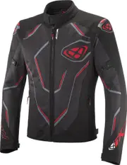 Ixon Demoniak Motorcycle Textile Jacket, black-red, Size 2XL for Men Black Red