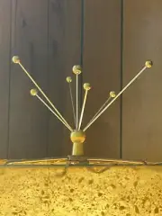 Atomic Starburst Lampshade Finial MCM Mid Century Modern Space Age Retro Sputnik