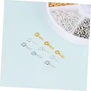 Anneome Sheep Eye Bolt Set 600 Pcs Sheep Eye Screws Nails Threaded Socket Hooks Self-Tapping for DIY Crafts