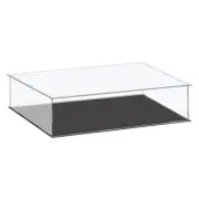 Acrylic Display Case Plastic Box Cube Storage Box Clear 41x31x10.5cm