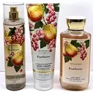 ✨SET PEARBERRY BATH AND BODY WORKS BODY WASH, MIST, CREAM ✨