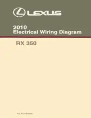 2010 Lexus RX 350 Wiring Diagrams Schematics Layout Factory OEM
