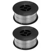 2pcs Flux Core MIG Welding Wire E308LFC-O .039" 2lb Stainless Steel MIG Wire