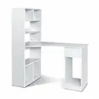 New Office Computer Desk Student Study Table Home Workstation Corner Shelf