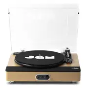 Jam Sound Stream+ Bluetooth Wooden Turntable Vinyl/Record Player w/ Speaker