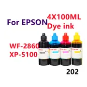 Premium Dye Ink refills for WF-2860 XP-5100 Printer T202 202 cartridge
