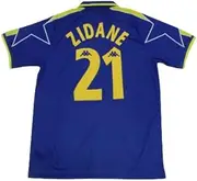 Zinedine Retro Jersey 1996-1997 Full Patch Blue Color