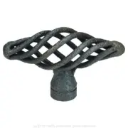 Ancient Treasures Cabinet Knob, Rustic Oil Rubbed Bronze Birdcage Pulls C019ORB