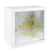 Wooden Our Wishing Well White Wedding Engagement Card Box