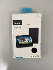iLuv Samsung GALAXY Tab 3 10.1 Case / Stand - Black Faux Leather NEW