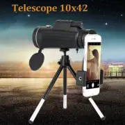 10x42 Portable Handhold HD Wide Angle Optical Scope Hiking Monocular Telescope