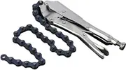 WAZIJ Chain Pliers, Extended Multifunctional Industrial Grade 10-Inch Universal Chain Type Pipe Clamp Wrench