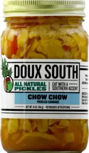 Doux South Veg Cabbage Pickled Chow 16.0 oz (Pack of 6)
