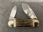 Bulldog Brand 1995 German Handmade Elephant Toe German Shepherd Knife MINTY LQQK