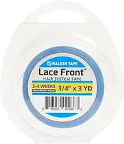 Walker Tape Blue Tape 3/4 inch 3 Yards (108IN) Lace Front Support Tape Roll Adhesive Double Eyelid Tape