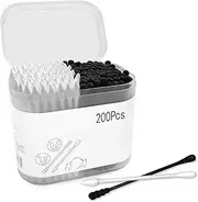 WELANE Cotton Swabs, 200 PCS Double Head Cotton Buds for Ear Cleaning, Beauty Care (4 Shapes)