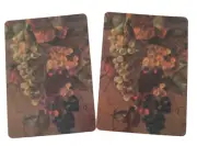 2 Single Swap Dark Fruit Painting Green Red Grapes Still Life Playing Card Paper