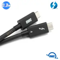 在飛比找momo購物網優惠-【OWC】Thunderbolt 4 線 - 0.3M(US