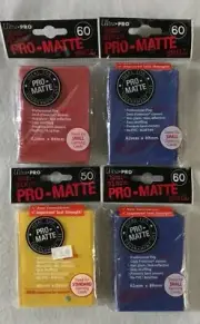 (4 Packs of 60) Ultra Pro Non-Glare Pro-Matte Gaming Card Deck Sleeves