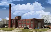 Walthers Cornerstone 1/160 N Scale MACHINE SHOP railroad repair building boiler