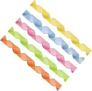 GANAZONO 5 Rolls Vibrant Festival Present Ribbon Cuttable DIY Present Wrapping Strap Versatile Spring Decor for Easter Crafts and Celebrations